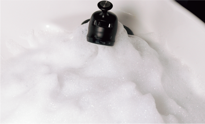 写真：泡が立っている様子