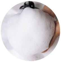 写真：泡が立っている様子